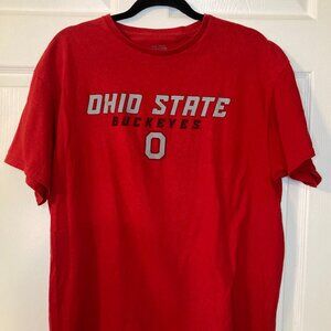 Ohio State Buckeyes Men's Red T-shirt Varsity Authentic Apparel - Size XL